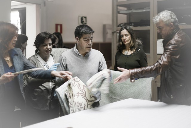 Estudio de Rosa Bernal en el Museo de Artes Decorativas de Madrid.