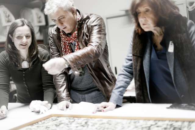 Estudio de Rosa Bernal en el Museo de Artes Decorativas de Madrid.
