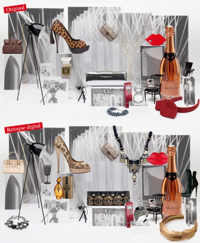 Bodegón shopping navidad revista Mujer Hoy